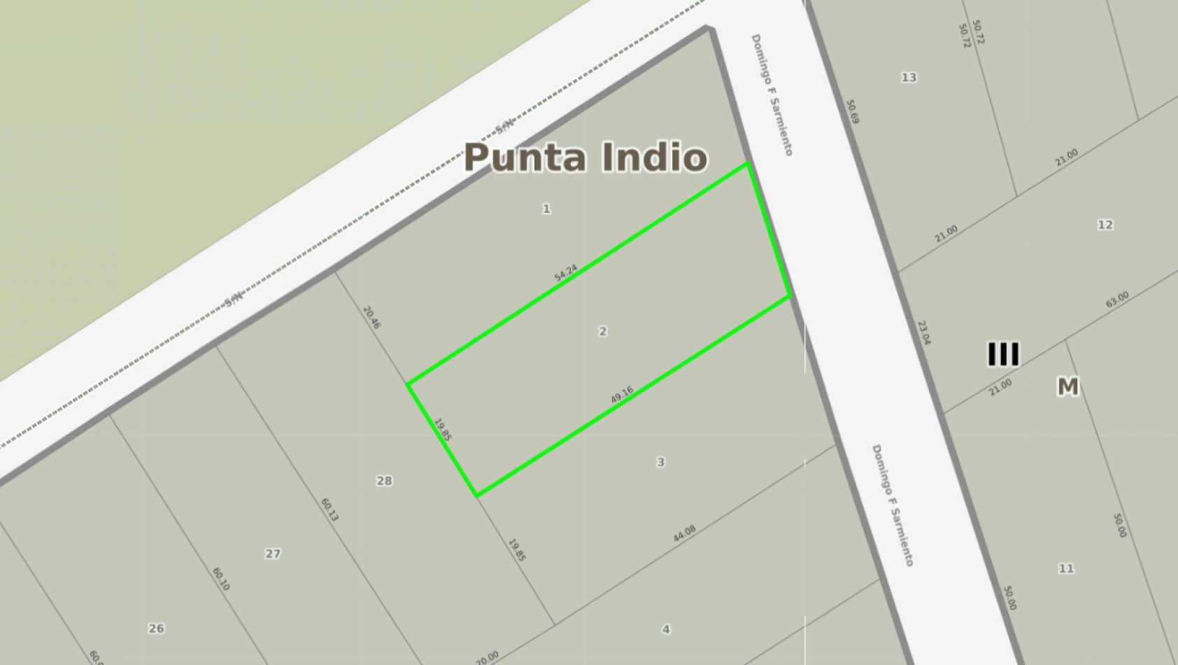 Lote De 20x50 En Punta Indio