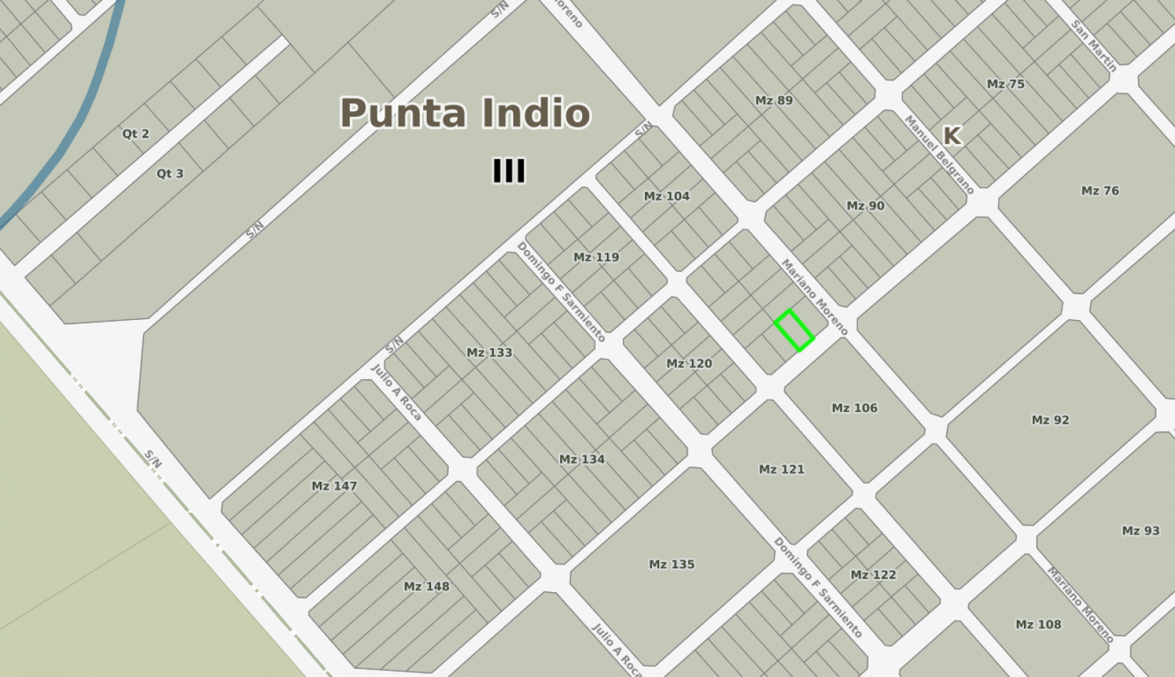 Lote De 20x40 En Punta Indio.