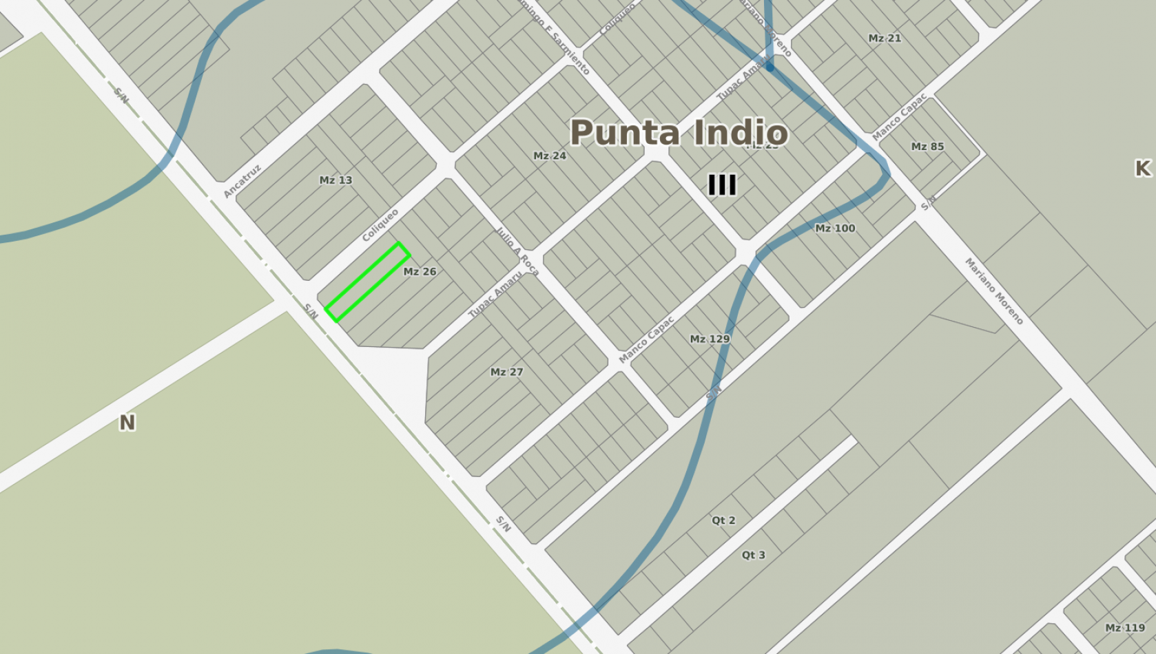 Lote De 20.50x123mts Sobre Ruta 11 E/ Coliqueo Y Tupac Amaru De Punta Indio.