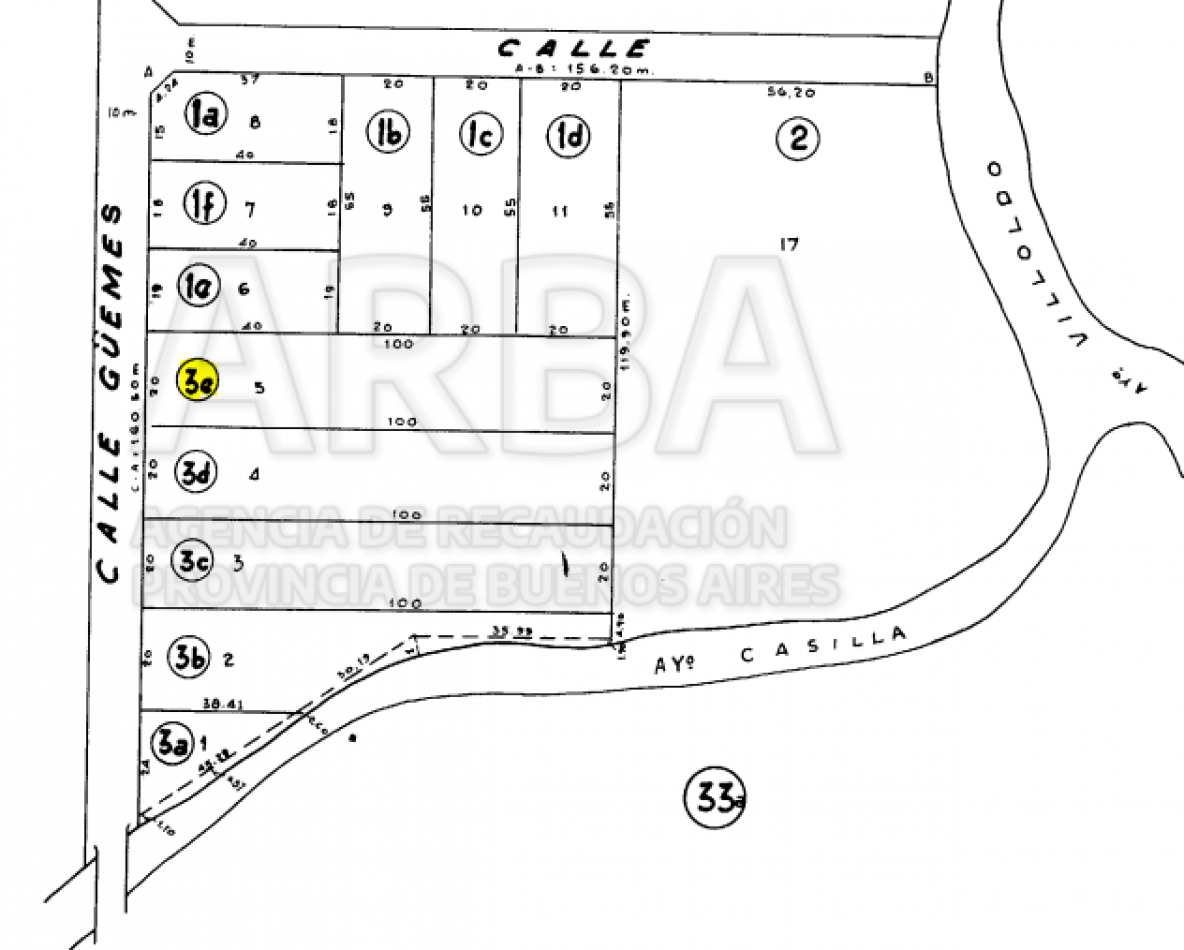 Lote de 20x100 en calle Guemes entre Moreno y Sarmiento, Punta Indio